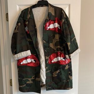 Camouflage Oversized Jacket